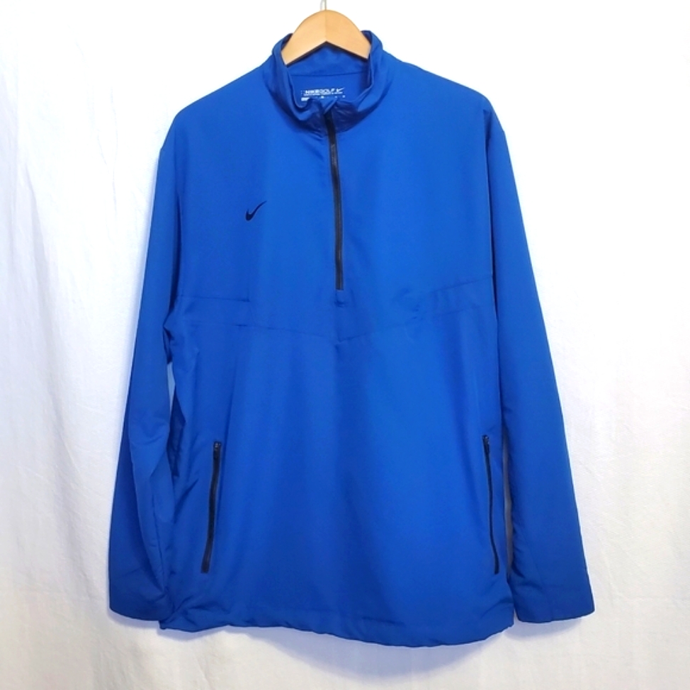 Nike Golf Quarter Zip Pullover Windbreaker Blue Mens Xl